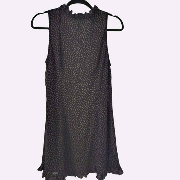 Miss Cherry polka dot Frill high neck Mini in size 10 - Picture 2 of 11